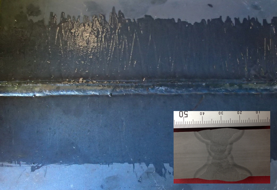 weld plate & test result